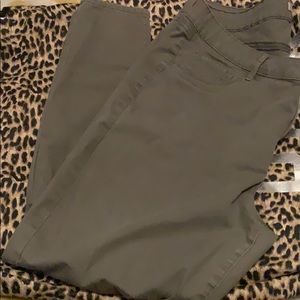 Refuge+ Women’s Ripped Plus Size Olive Green Jeans